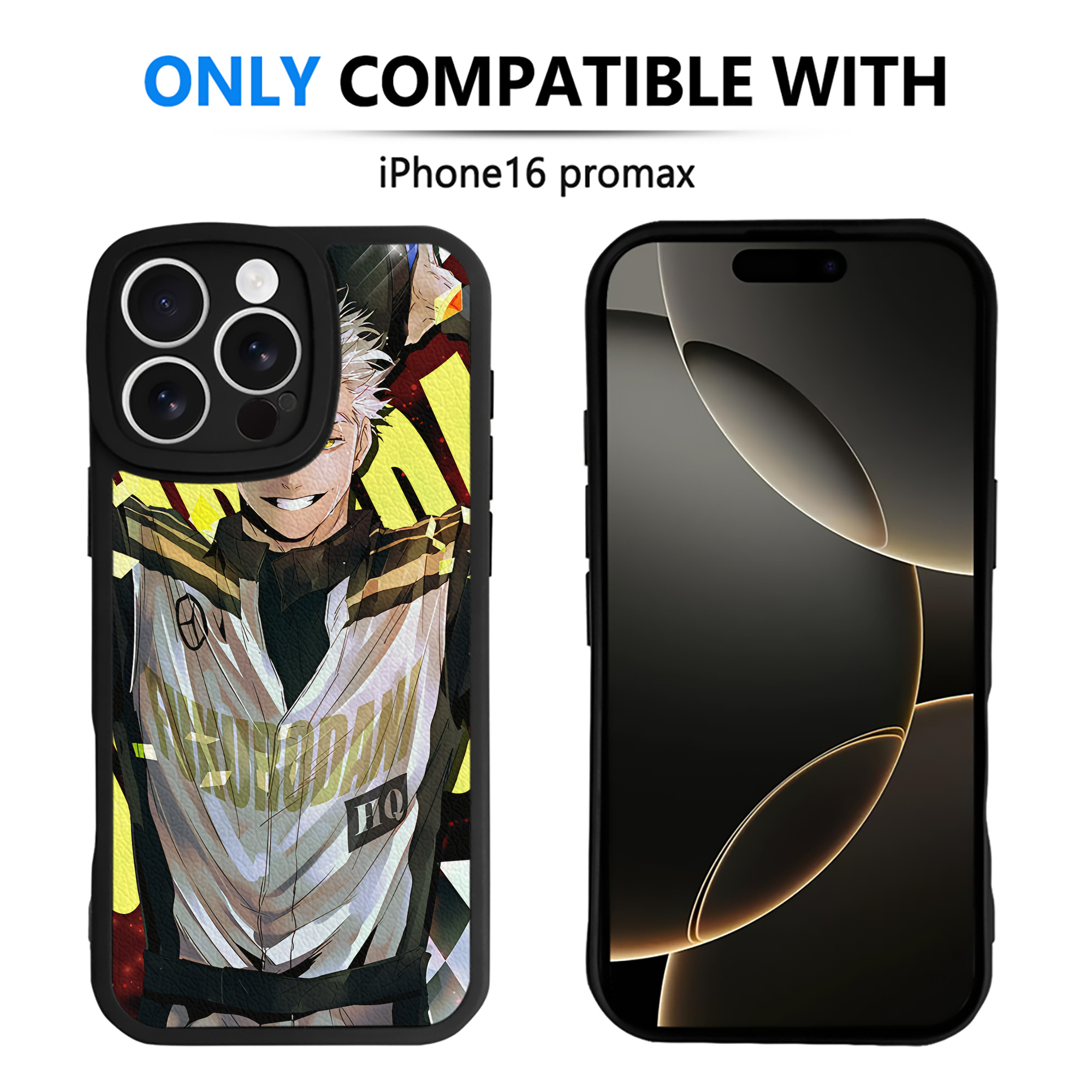 （画像用） ハイキュー!! Haikyu!! 【iPhone 16シリーズ対応】シリコンスマホケース（レザー調） 材質：シリコン